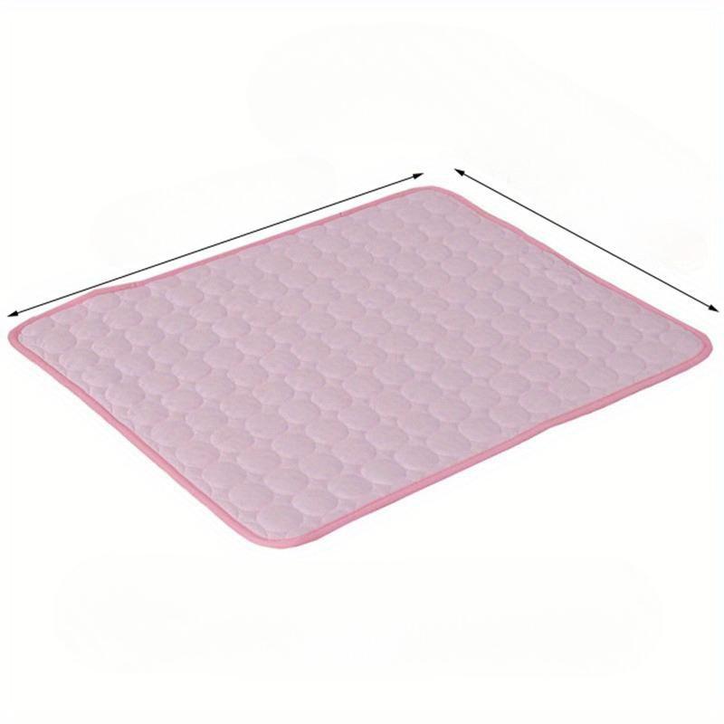 Summer Cooling Pet Mat, Breathable Ice Silk Dog and Cat Bed, Reusable and Washable Cooling Pad for Pets, Multiple Sizes and Colors