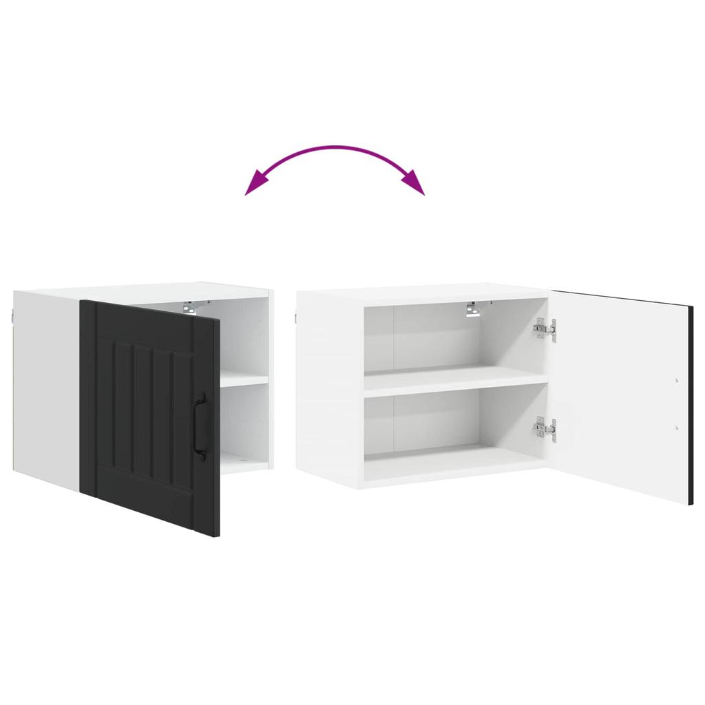 Wall Cabinet LUCCA Black 50 X 31 X 40 Cm Particleboard