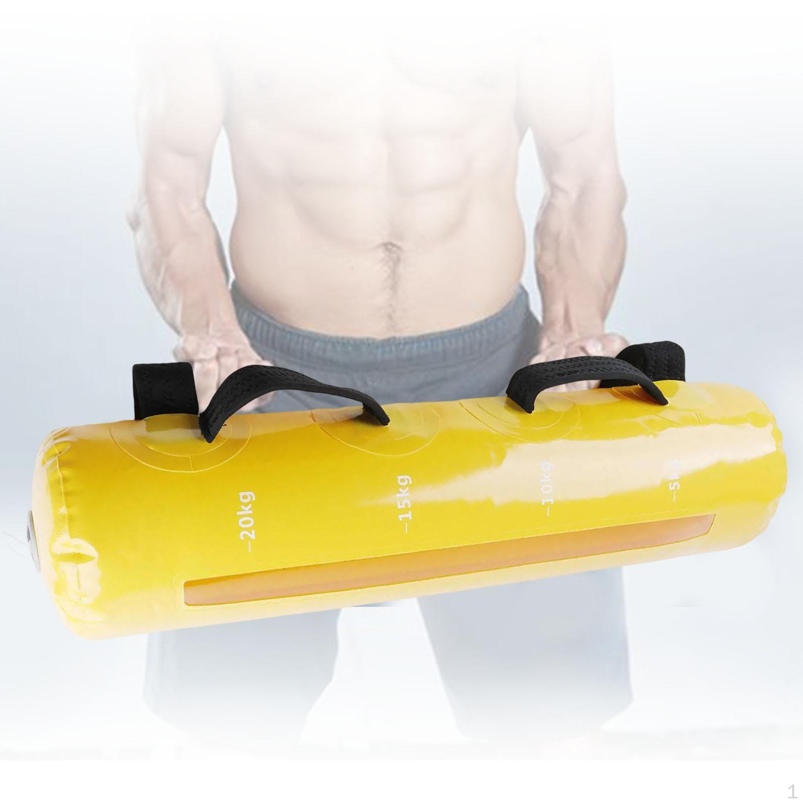 

Регулируемый мешок для поднятия тяжестей с водой, гантели, силовые тренировки, силовой тренажерный зал для тренировок жёлтый