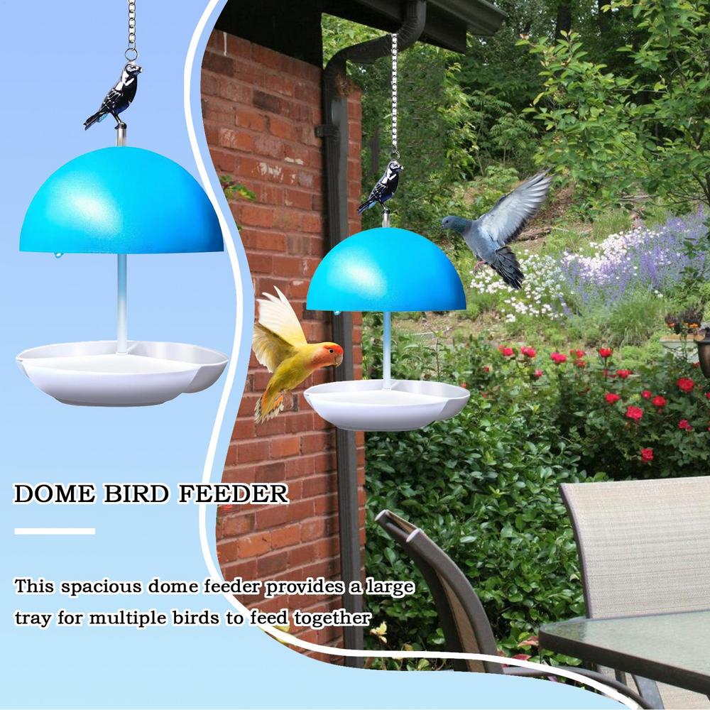 Kopuła Osłona Karmnik dla Ptaków Miska Pojnik dla Kolibrów Taca do Karmienia Dzikich Ptaków na Podwórko Ogród Patio