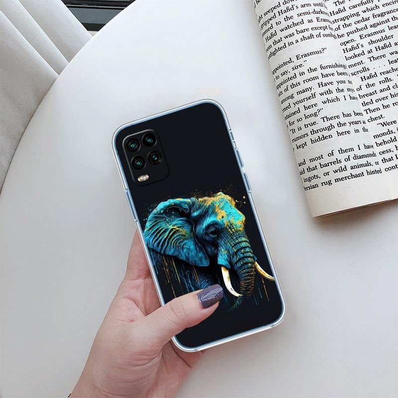 RP5 Animal Elephant Transparent Case for LG K22 K30 K40 K40S K41 K42 K50 K50S K51 K51S K52 K61 K62 K71 K92 Q60 Q61 V40 V50 V60