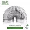 Conduit de ventilation universel en aluminium pour hottes de cuisine et de salle de bain