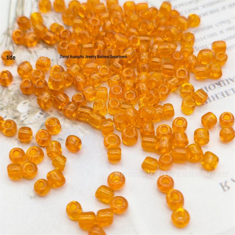 Colorful Transparent Glass Beads 2-4mm for Ethnic Clothing and Jewelry Accessories