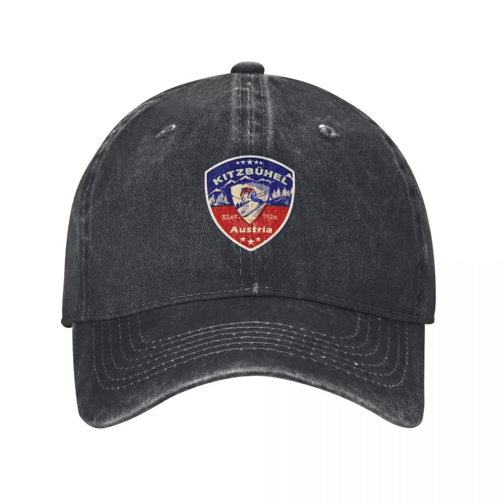 Kitzbhel Austria Skiing Ski Mountains Skier Baseball Cap Funny hats Brand Unisex cap Golf Hat Unisex Hat Unisex Unisex Caps Womens