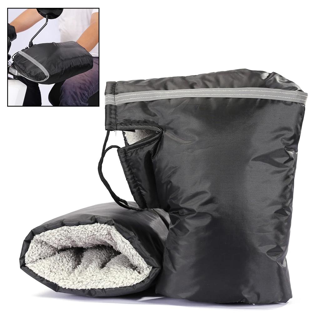 2Pcs Winter Warm Motorcycles Handlebar Gloves Snowmobile Handle Grip Gloves Rider Gloves Waterproof Windproof Accessories