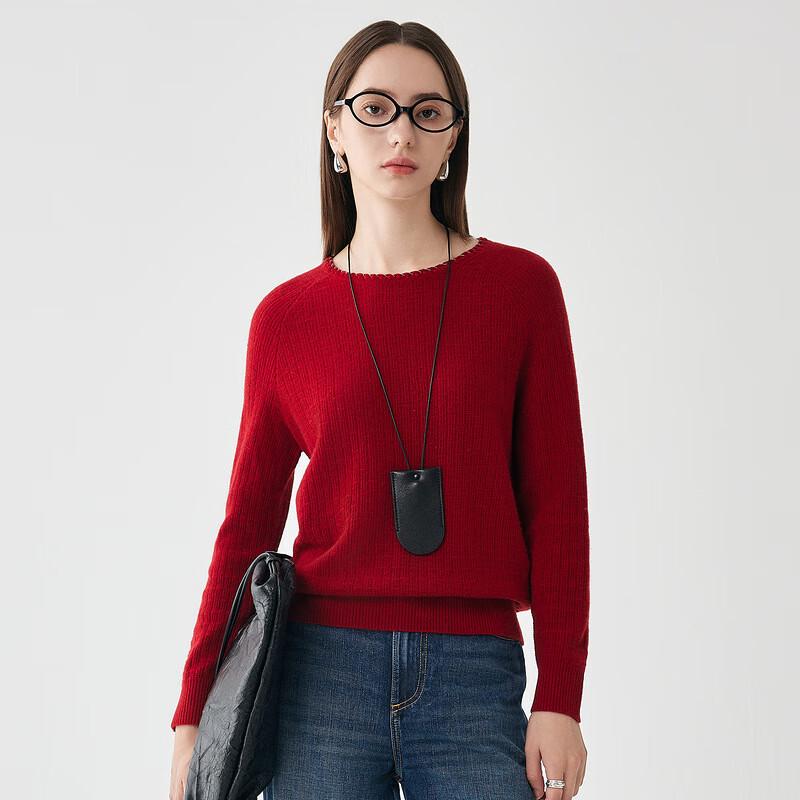 Zhaojun 2025 Autumn/Winter Women's Round-Neck Wool Sweater