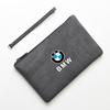 WKRA1 Fashion Car Portable Storage Bag Suede Leather Zipper Wallet For BMW X1 X2 X3 X4 X5 X6 X7 GT E53 E70 E71 F25 E84 M Sticker