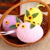 Yousheng Easter Egg Hanging Ornament DIY Crochet Easter Egg with Sunflower for Easter Basket Stuffer Holiday Party Tree Decor