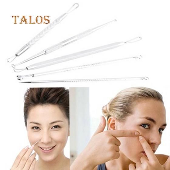 5 Pcs Women Professional Blackheads Remover Extractor Acne Comedone Facial Tool Skin Care