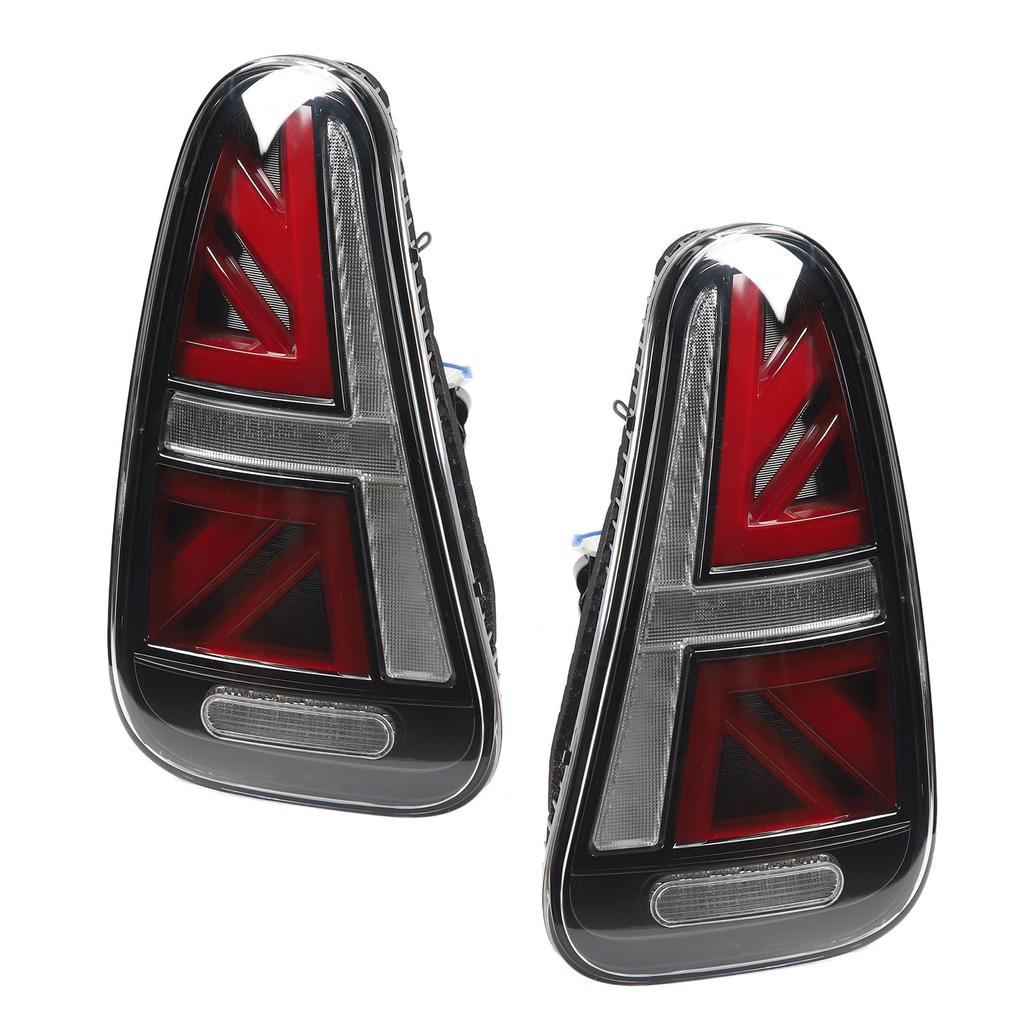Full LED Union Jack Tail Lights With Dynamic Turn Signal Rear Brake Lamp for Cooper R50 R52 R53