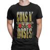 Męskie koszulki Guns N Roses 100% bawełna topy śmieszne z krótkim rękawem z okrągłym dekoltem koszulki 4XL 5XL koszulki