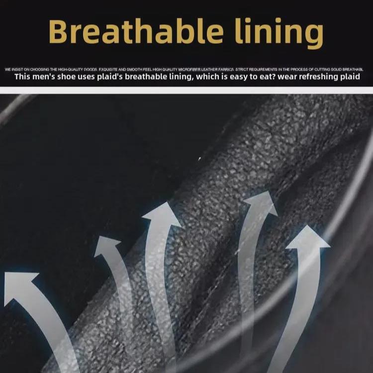 Spring Men's Big Head Business Casual Lace-Up Leather Shoes, Soft Sole, Versatile, Formal, Non-Slip, Black.