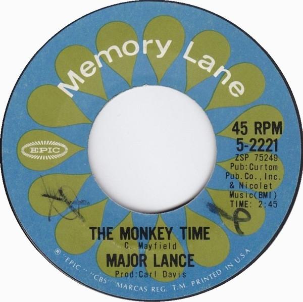 

7-дюймовая пластинка MAJOR LANCE Um Um Um Um Um Um The Monkey 52221 Epic US SoulFunk Б/у