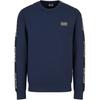 SS23 EA7 Series Letter Logo Printed Crew Neck Long Sleeve Sweatshirt Men Sweatshirt Navy-Blue 3RPM08-PJ05Z-1554