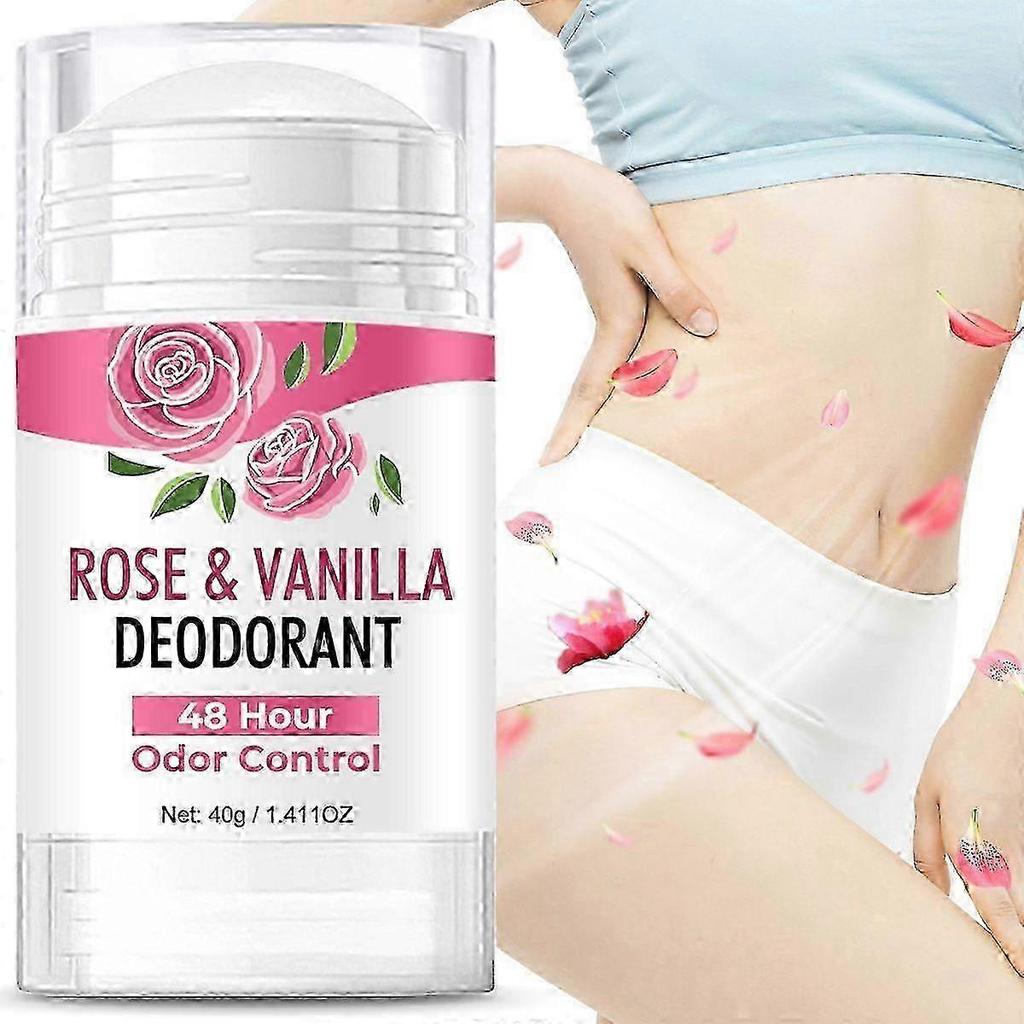 Natural Deodorant Roll-On, 48-Hour Odor Control Antiperspirant for Sensitive Skin, Long-Lasting Freshness