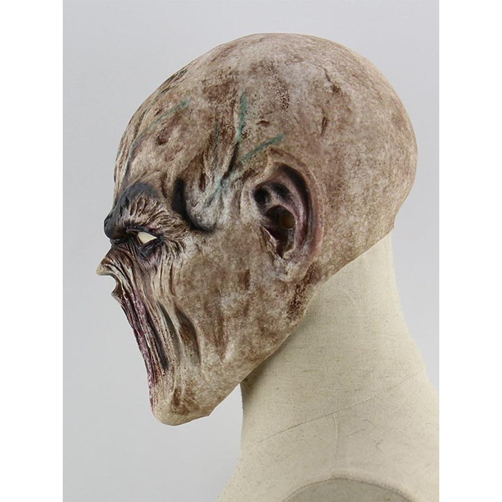 Maska monstra Ghoul Prémiový latex Realistické detaily zranění Hororová párty Dekorace pro fanoušky speciálních efektů s přiloženou kapucí
