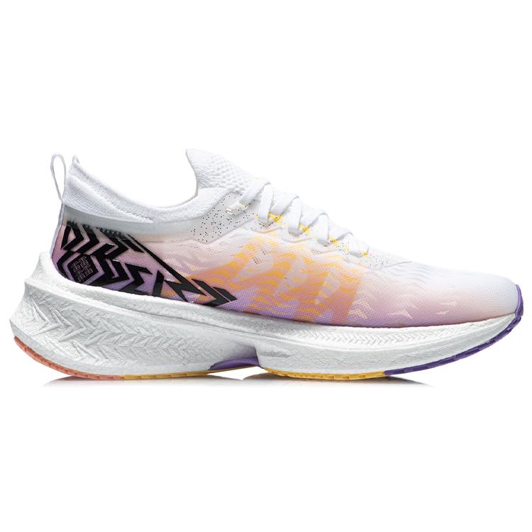 New LiNing Feidian Discovery Dopamine Dressing Low Top Running Shoes Women's White Purple ARMR006-3