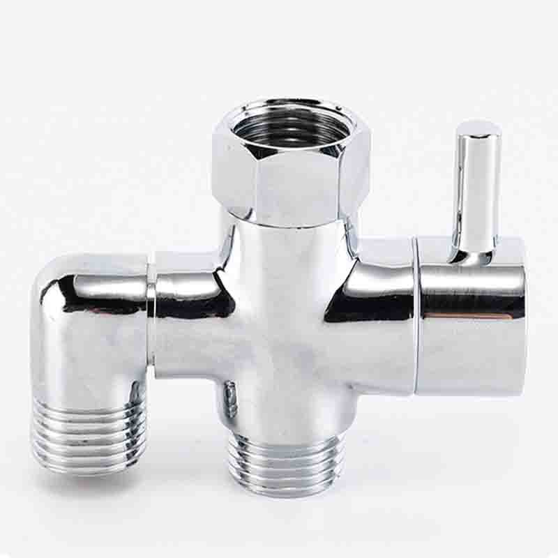Mosazný 3cestný 1/2 ventilový přepínač pro sprchovou hlavici, konvertor pro toaletu, bidet, sprchu, koupelnu, kuchyň