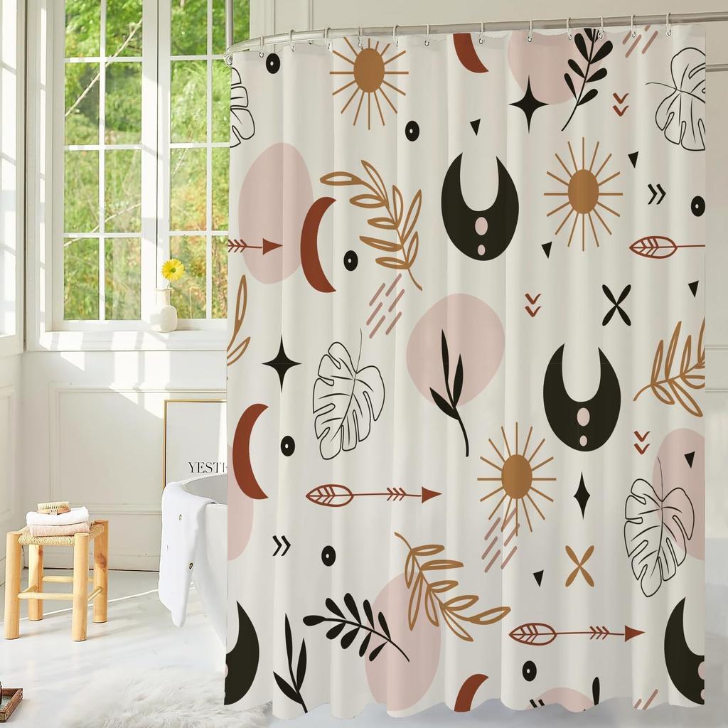 Bohemian Shower Curtain Sage Green Shower Curtain Sage Bathroom Curtain Green Shower Curtain With 12 Hooks