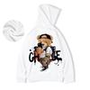 Lustige Selfie Bär Print Fleece Grafik Hoodies Für Herren Hip Hop Streetwear Locker Oversized Kapuzensweatshirt Lässige Y2K Kleidung