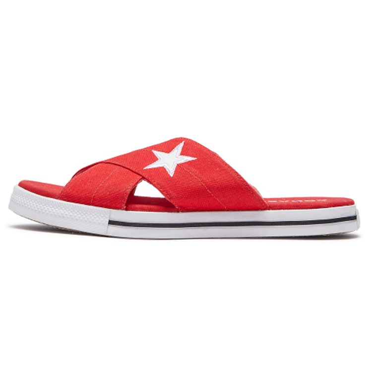 

Кроссовки Converse One Star Slide красные женские белые 565528C