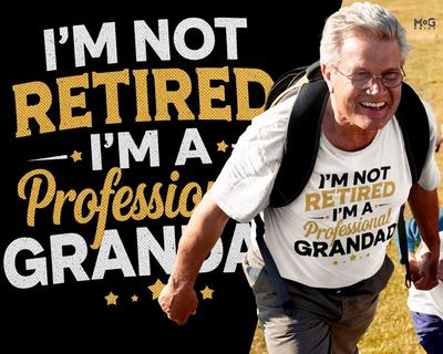 Ich bin nicht im Ruhestand Opa T-Shirt Lustiges Opa Rentenankündigung Witz T-Shirt