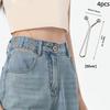 4Pcs Multi-Purpose Polished Iron Garment Clips, Secure Fastening & Stylish Decorative Accessory