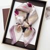 Foulard Quadrato Stampato Morbido Raso di Lusso per Donna Foulard Fascia per Capelli Primaverile Foulard Bandana Echarpe Cravatta Sciarpe