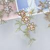 Retro Bead Sequins Three-Dimensional Embroidery Applique Accessories Clothing Cheongsam Horse Face Skirt Hanfu Decorative Cloth Stickers Accessories