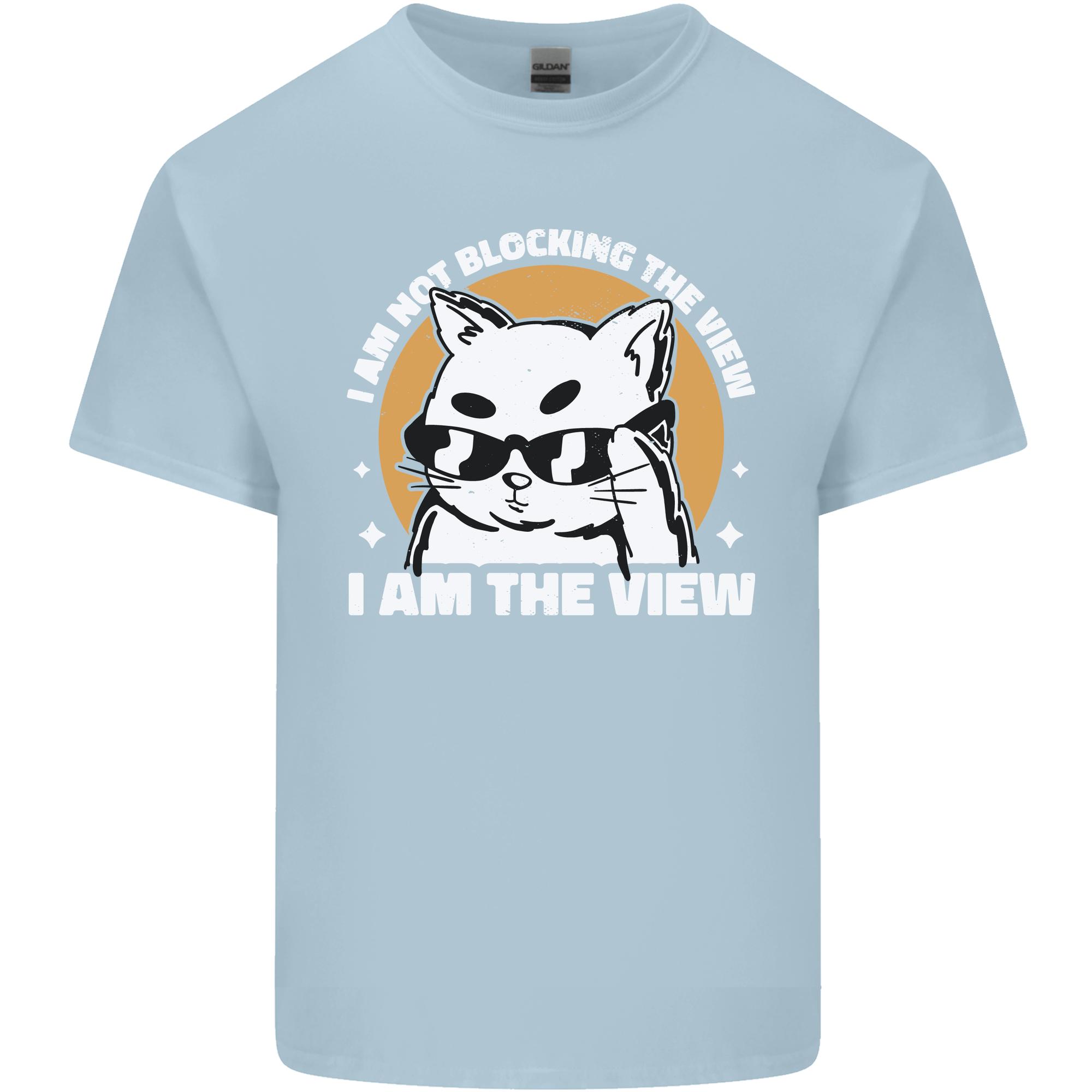 Funny Cat I am the View Unisexs Light Cotton TShirt S