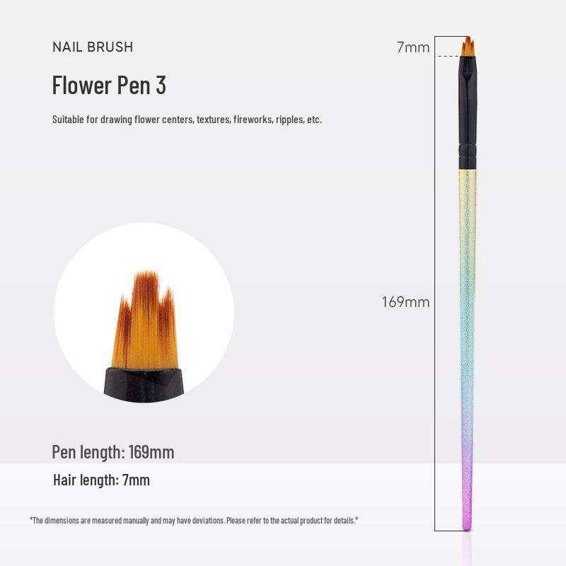 Professional Rose Petal Nail Art Gradient Brush