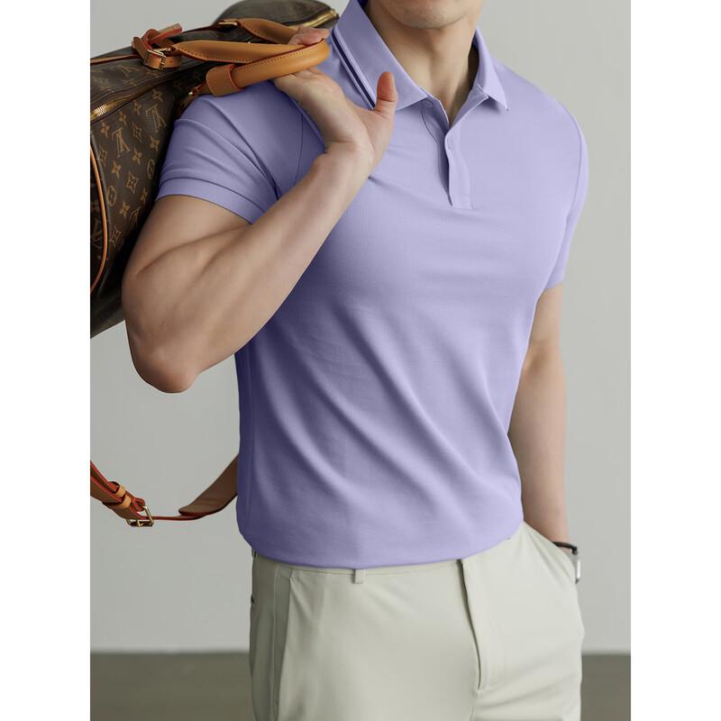 Hengyuanxiang Men's Casual Short Sleeve Polo Shirt