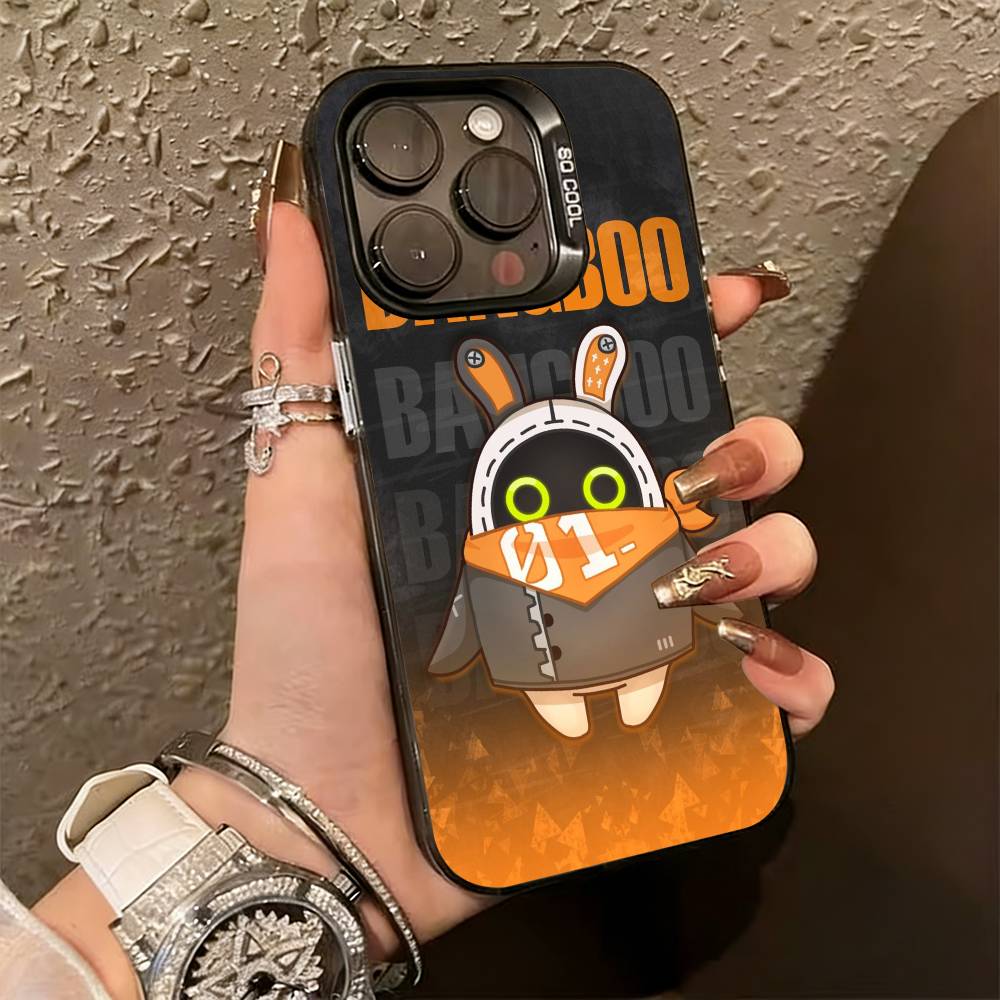 

Bangboo Zenless Zone Z-zero Phone Case For iPhone 17,16,15,14,13,12,11 Plus,Pro Max,XS,Colorful Silver Phone case Funda Cover iPhone17