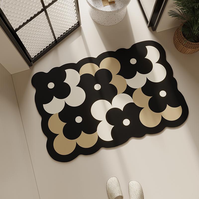 Toilet floor mat anti-drop water absorption quick drying bathroom floor mat diatom mud toilet non-slip toilet soft mat