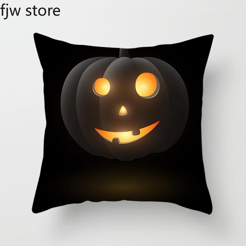 Halloween Pumpkin Ghost Face Personality Decorative Pillow Cover Home  Bedroom Sofa Cushion  Party  Holiday Gifts