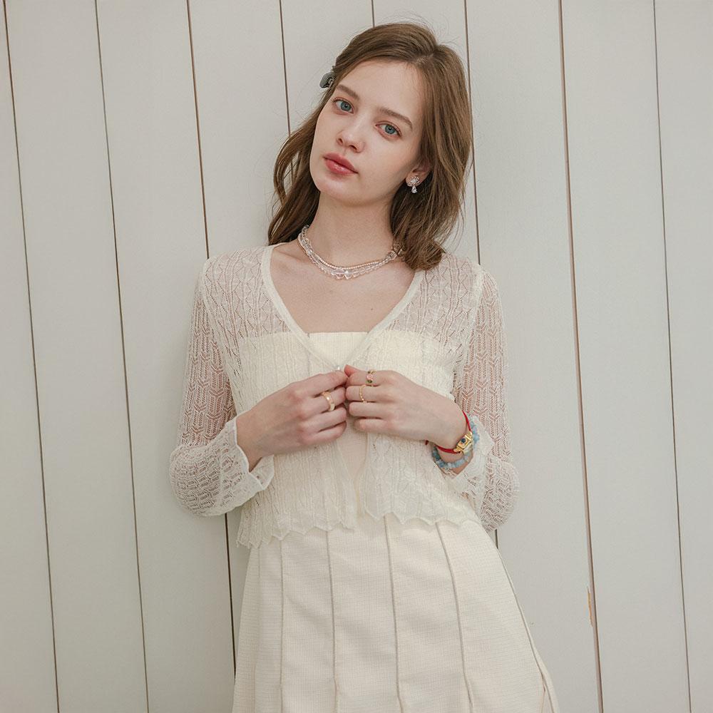 Dundrop Dd_Soft Pastel Lace Cardigan_3Color