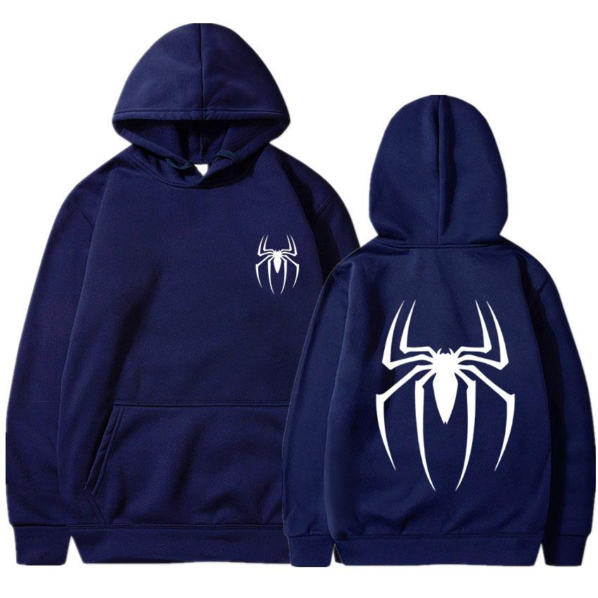 

Men s Y2K Spider Print Hoodie Autumn Winter Adult Street Style Loose Hip Hop Punk Fashion Couple Sports Long Sleeve Pullover 3XL
