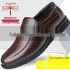 Dragonfly Men's Genuine Leather Breathable Non-Slip Casual Shoes for Middle-Aged & Elderly