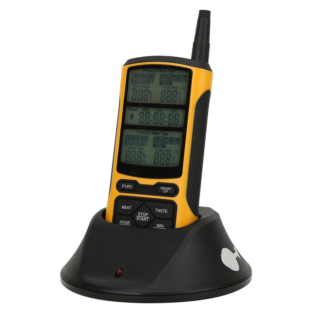 Dual Probe Wireless Transmission BBQ Thermometer Food Thermometer Kitchen Cooking Accessories