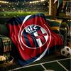 Fußball Bologna Decke Leicht Ideal Bettdecke Perfekt für Reisen, Camping, Wohnzimmer, Büros, Sofas, Fan Weihnachtsgeschenk