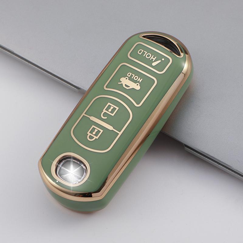4 Buttons for Mazda 2 3 6 Demio Atenza Axela  CX-5 CX5 CX-3 CX7 CX-9 3 4 CX30 TPU Car Key Case  Key Protector Key Cover