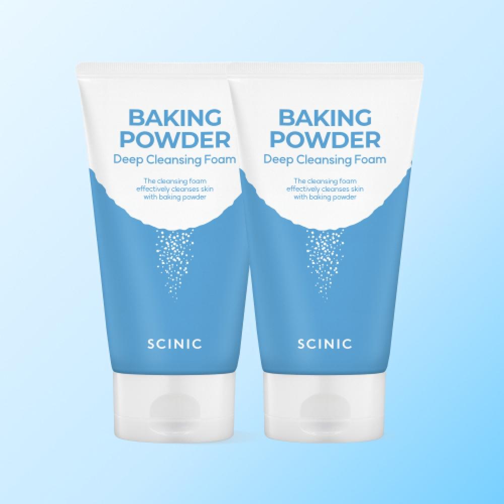 Scinic Baking Powder Daily Deep Cleansing Foam Pore Cleanser 150ml 2 FREE