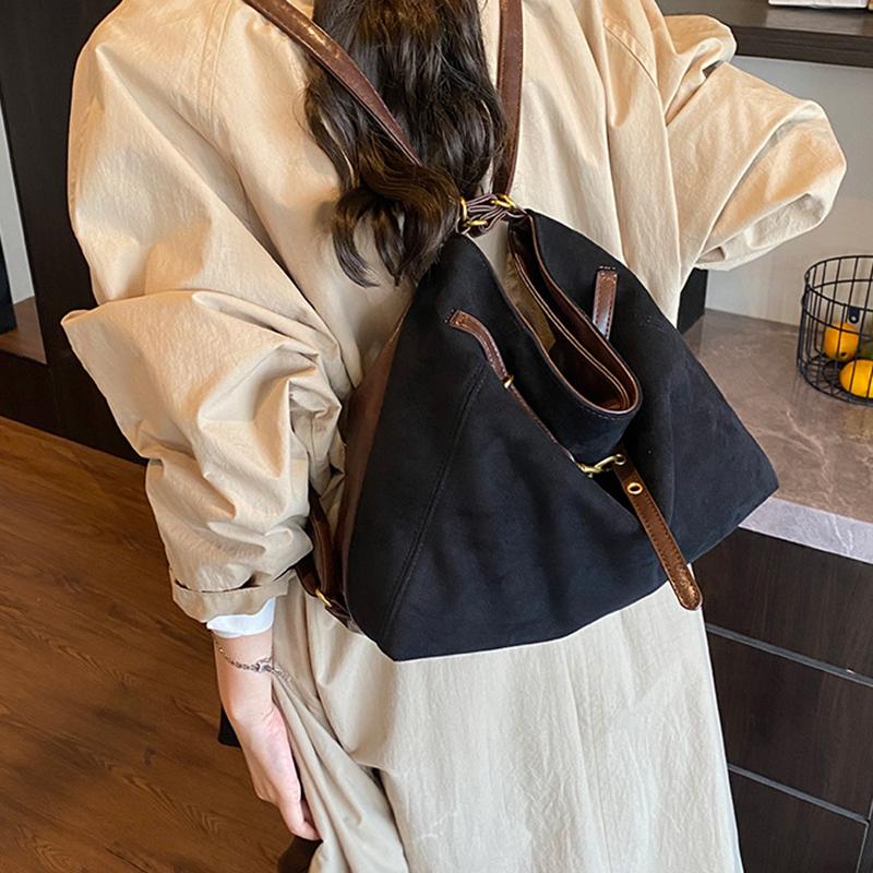 Yogodlns Lazy Style Retro Single Shoulder Underarm Bag Minimalist Tote Bag Large Capacity Commuting Bag Crossbody Bags