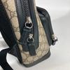 GUCCI 429020 GG Supreme bag logo Backpack Beige/Black