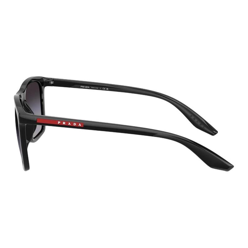 Prada Temple Logo Design Injection Butterfly Sunglasses Men's Black