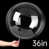 10pcs 10-36inch Transparent Bobo Bubble Balloon Clear Inflatable Air Helium Globos Wedding Birthday Party Decoration Baby Shower