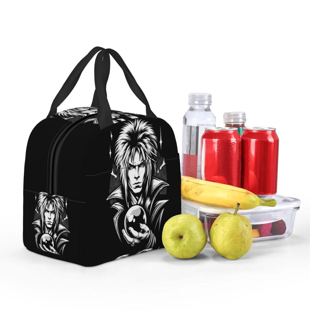 Jareth The Goblin King Labyrinth- It's Only Forever Insulated Lunch Bag for Women Kids Food Boxes Thermal Lunch Box Tote