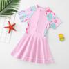 Costume da bagno intero per bambina stile vestito Poliestere Carino Principessa Costumi da bagno per bambini dai 2 ai 12 anni