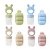 Food Grade Infant Silicone Fruit Feeder and Freezer Tray Set for Teething Babies Easy Clean Design with Rabbit Shape