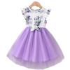 Kindermode Prinzessin Kleid Sommer Mädchen ärmelloses Super Fee Schleife Kleid